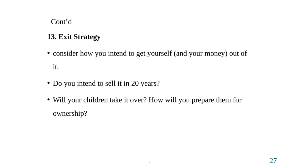 CHAPTER THREE BUSINESS PLANNING The will to win is - slide 27 of 34