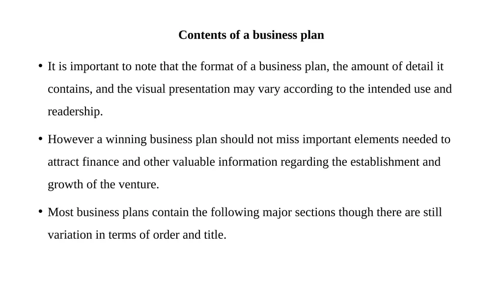 CHAPTER THREE BUSINESS PLANNING The will to win is - slide 18 of 34
