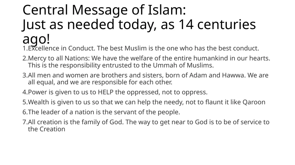 Islamic Worldview Dr. Asad Zaman Thinklink: - slide 23 of 24