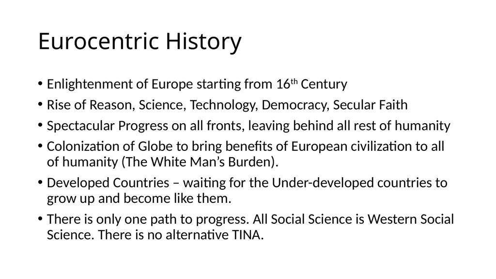 Islamic Worldview Dr. Asad Zaman Thinklink: - slide 16 of 24