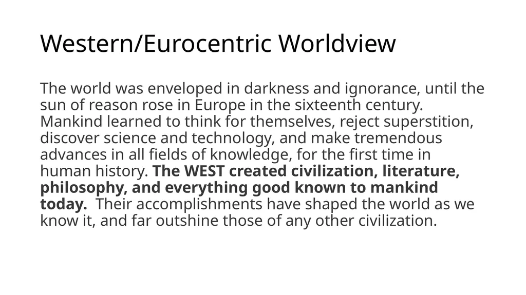 Islamic Worldview Dr. Asad Zaman Thinklink: - slide 5 of 24