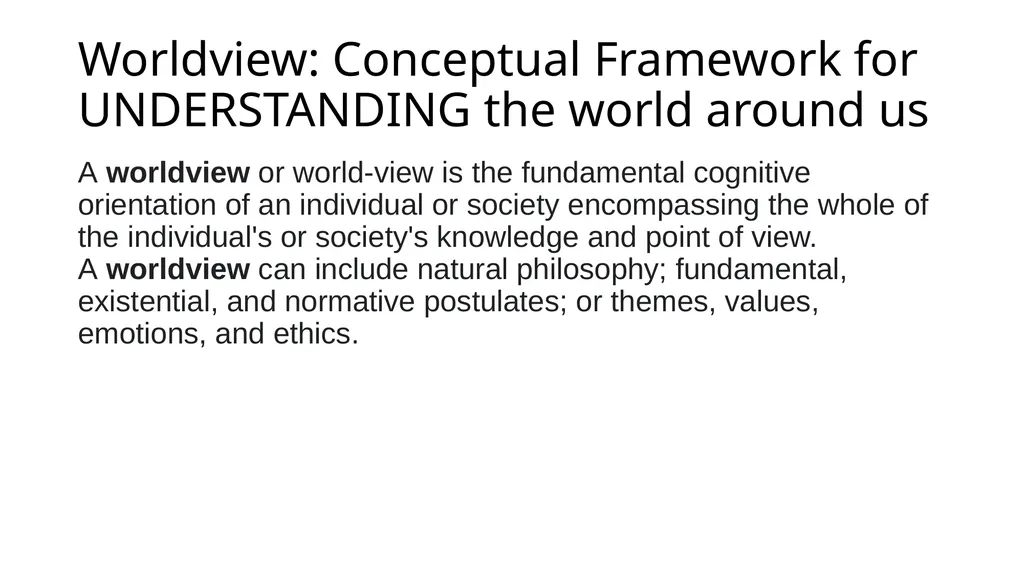 Islamic Worldview Dr. Asad Zaman Thinklink: - slide 3 of 24