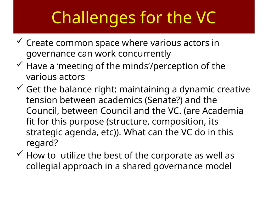 Session 1: the work of the University Council - slide 22 of 23