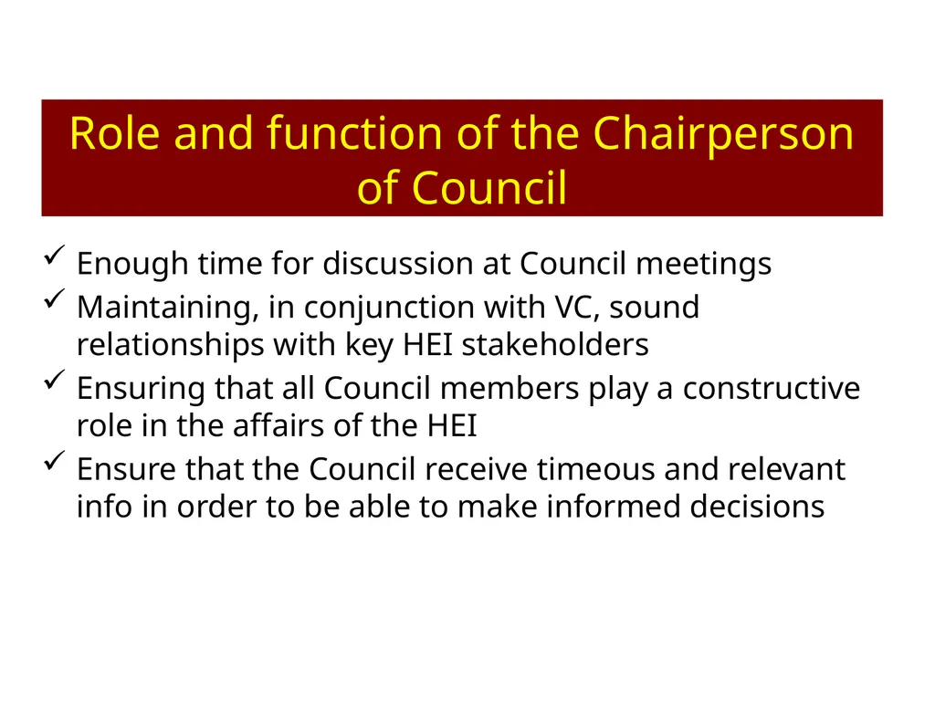 Session 1: the work of the University Council - slide 18 of 23