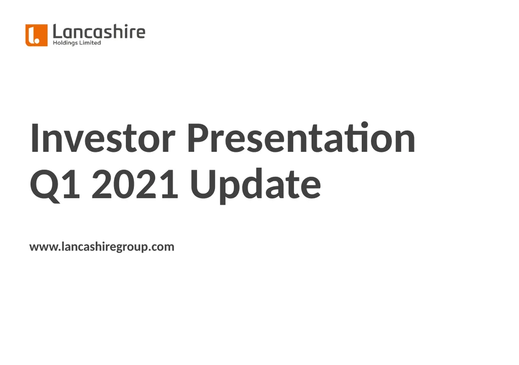 Investor Presentation Q1 2021 Update - slide 1 of 14