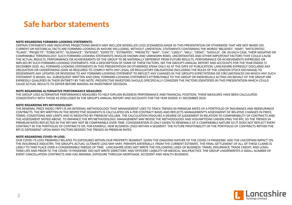 Investor Presentation Q1 2021 Update - slide 2 of 14