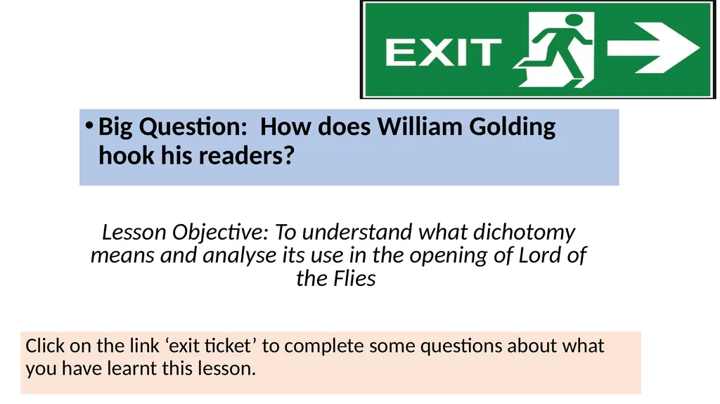 Week 7 – Lesson 3 Big Question: How does William - slide 23 of 23