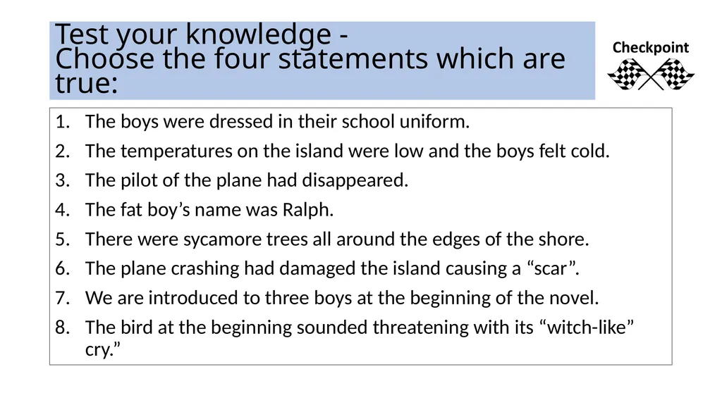 Week 7 – Lesson 3 Big Question: How does William - slide 14 of 23