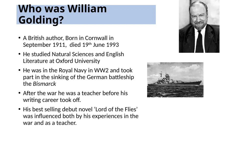 Week 7 – Lesson 3 Big Question: How does William - slide 8 of 23