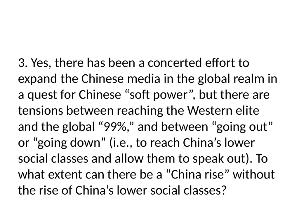 Paradoxes and Tensions in Post-Reform Chinese - slide 9 of 9