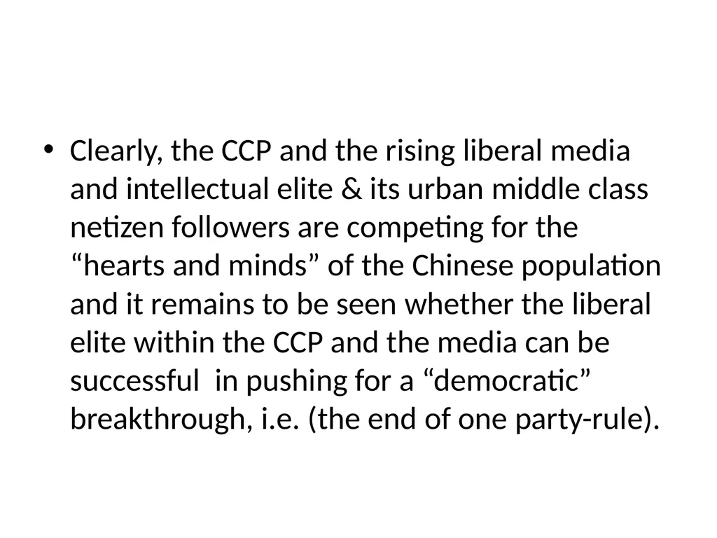 Paradoxes and Tensions in Post-Reform Chinese - slide 8 of 9