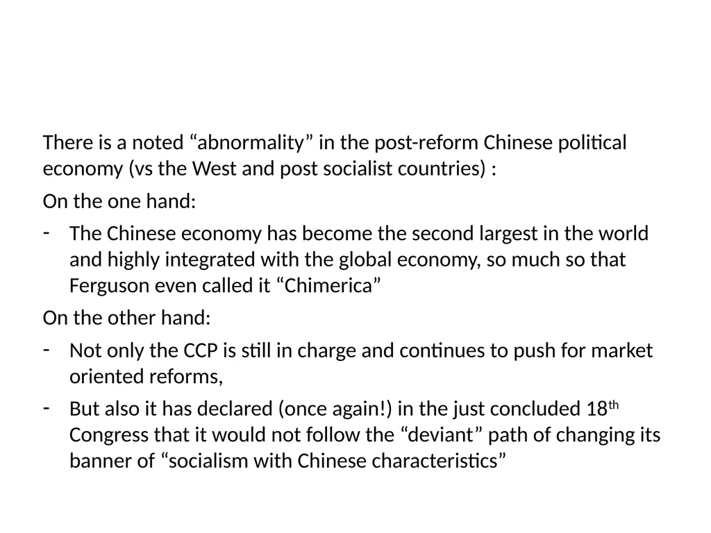 Paradoxes and Tensions in Post-Reform Chinese - slide 3 of 9