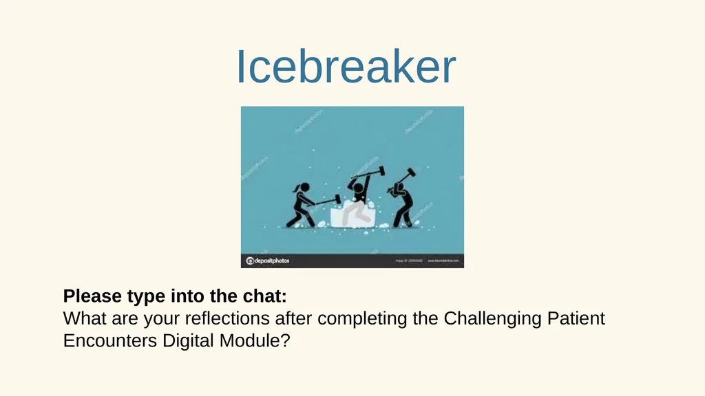 Icebreaker Please type into the chat: What are - slide 1 of 34