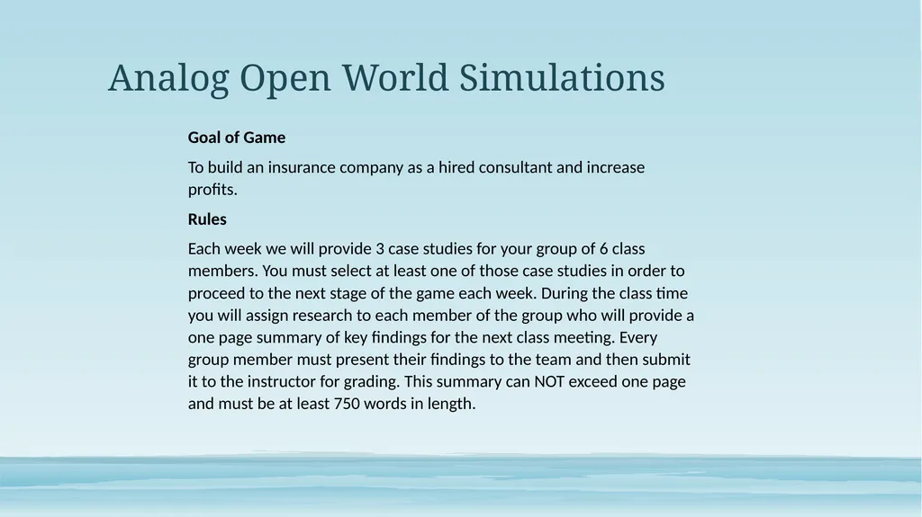 Open World and Immersive Education Serious Games, - slide 14 of 19
