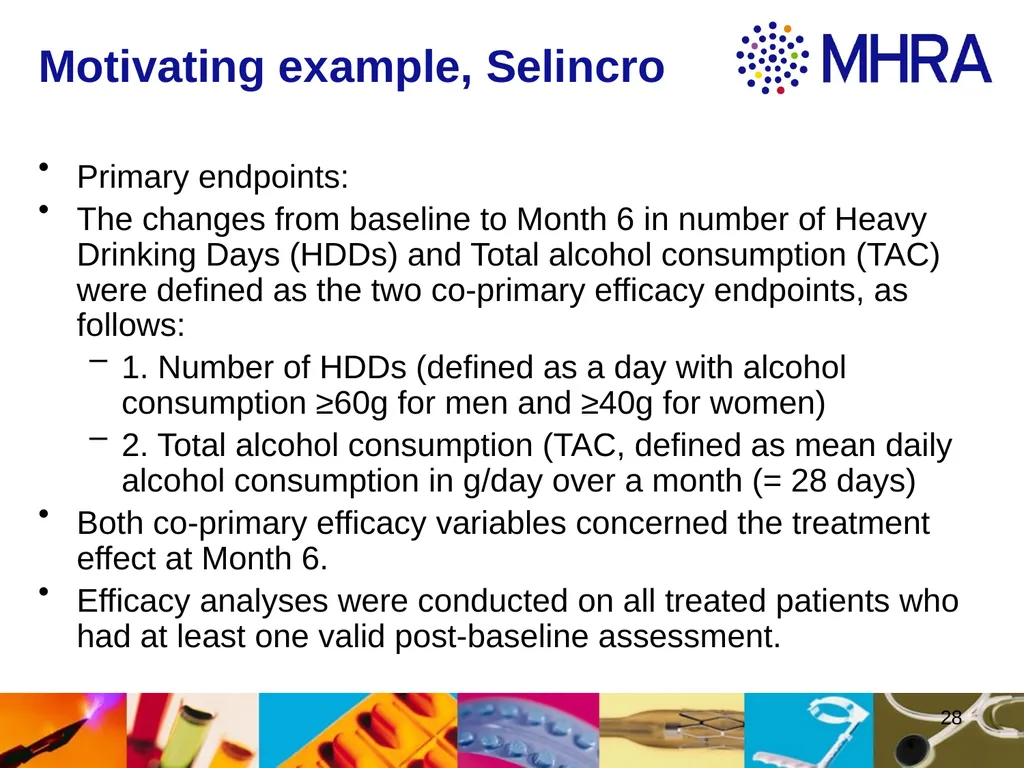 Estimands at ICH . Rob Hemmings, Statistics and PK - slide 28 of 34