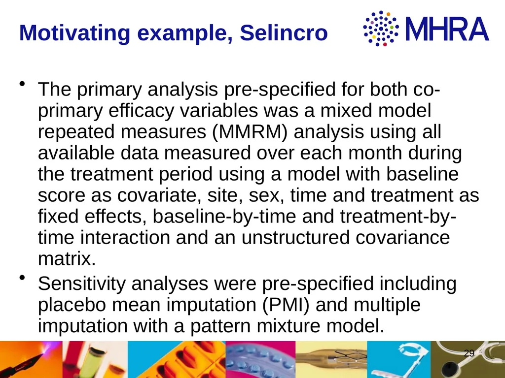 Estimands at ICH . Rob Hemmings, Statistics and PK - slide 29 of 34