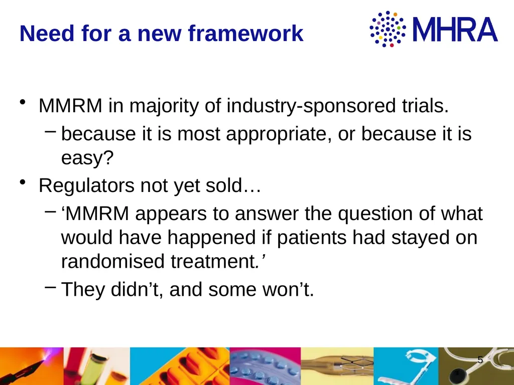 Estimands at ICH . Rob Hemmings, Statistics and PK - slide 5 of 34