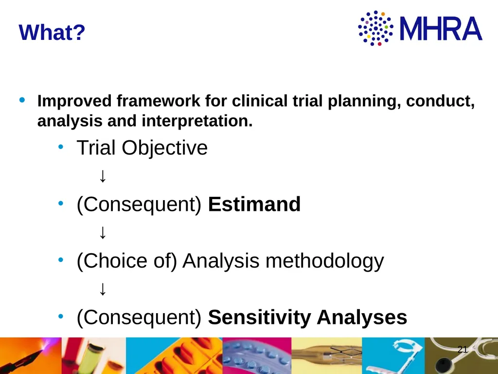 Estimands at ICH . Rob Hemmings, Statistics and PK - slide 21 of 34