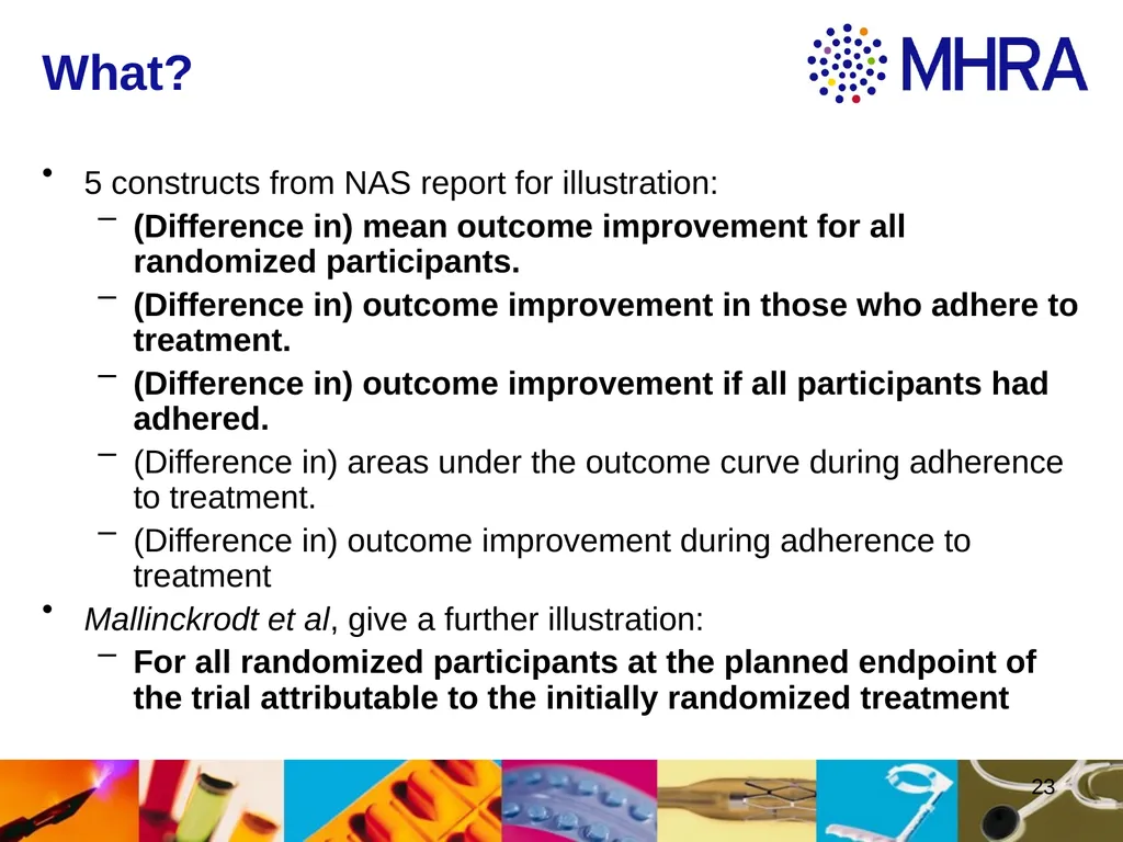 Estimands at ICH . Rob Hemmings, Statistics and PK - slide 23 of 34