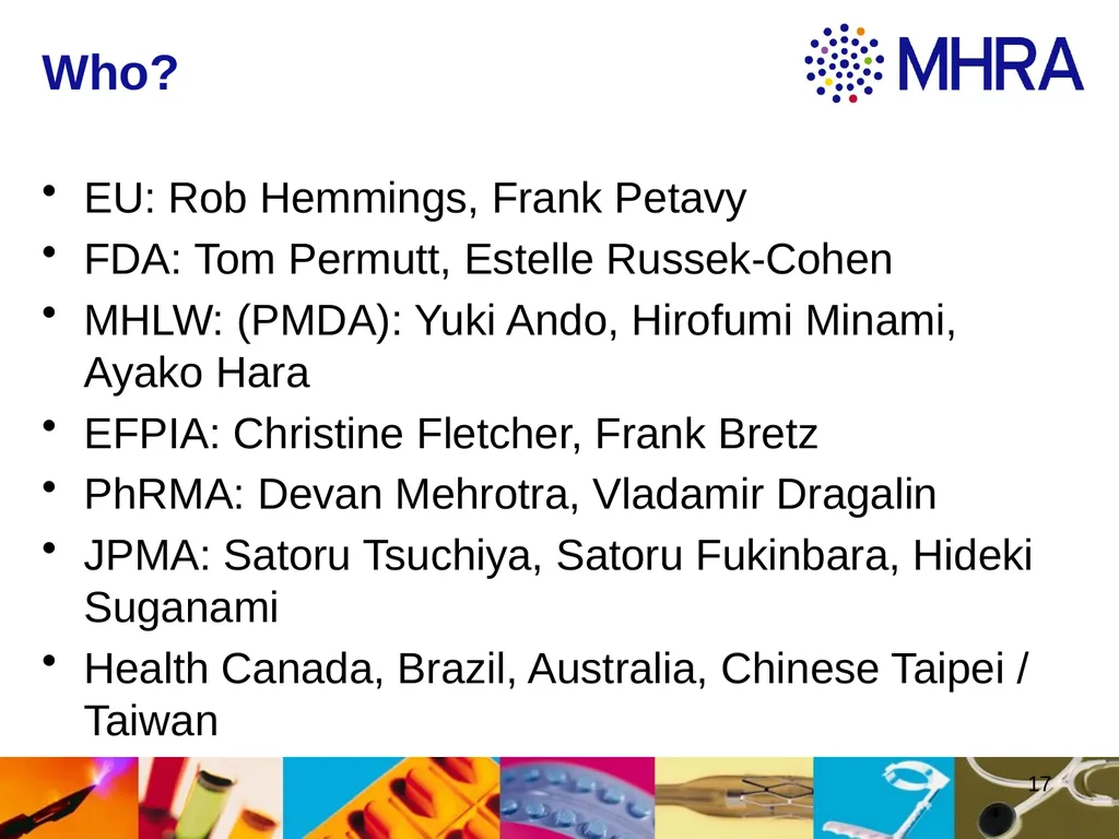 Estimands at ICH . Rob Hemmings, Statistics and PK - slide 17 of 34