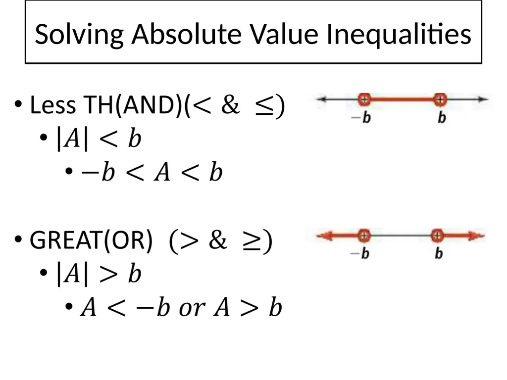 3-7 Absolute Value Equations and Inequalities To - slide 8 of 12