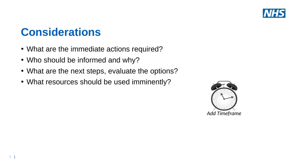 Business Continuity Exercise – Premises - slide 9 of 16