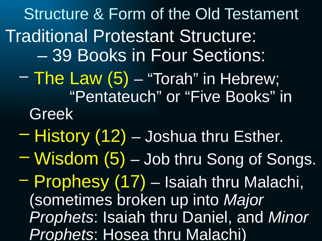 Old Testament Wisdom Literature (OT6) Ross Arnold, - slide 6 of 17
