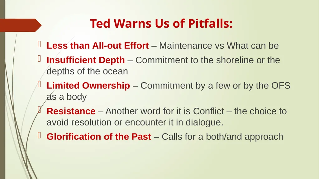 VISIONING SEEKING GOD’S VISION FOR FORMATION - slide 6 of 14
