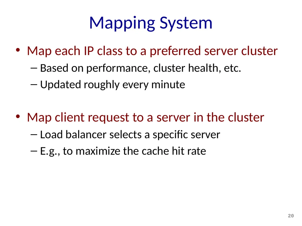 Content Distribution Networks COS 518: Advanced - slide 20 of 22