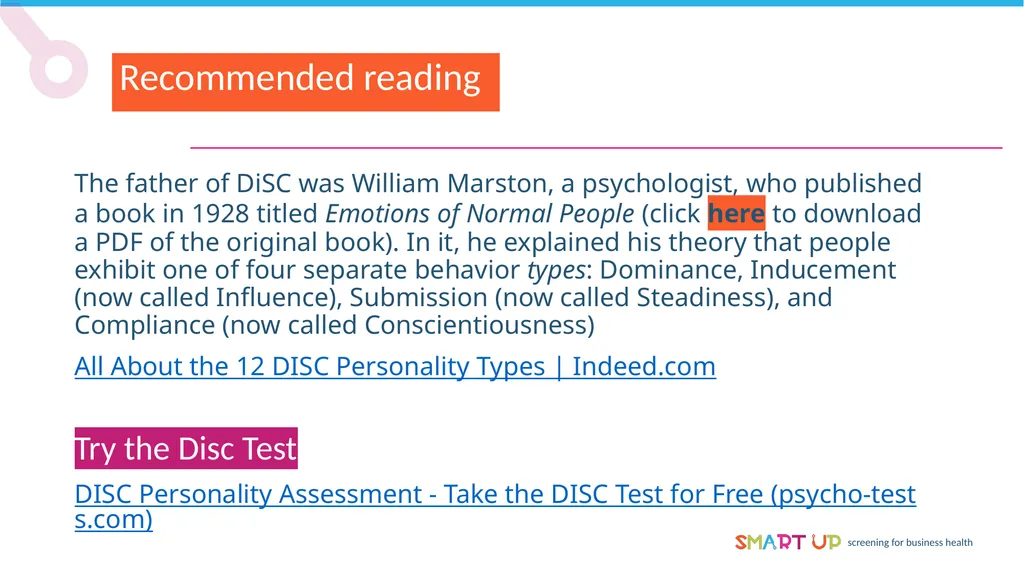 Personality Profiles Personality Profiles – The - slide 9 of 9
