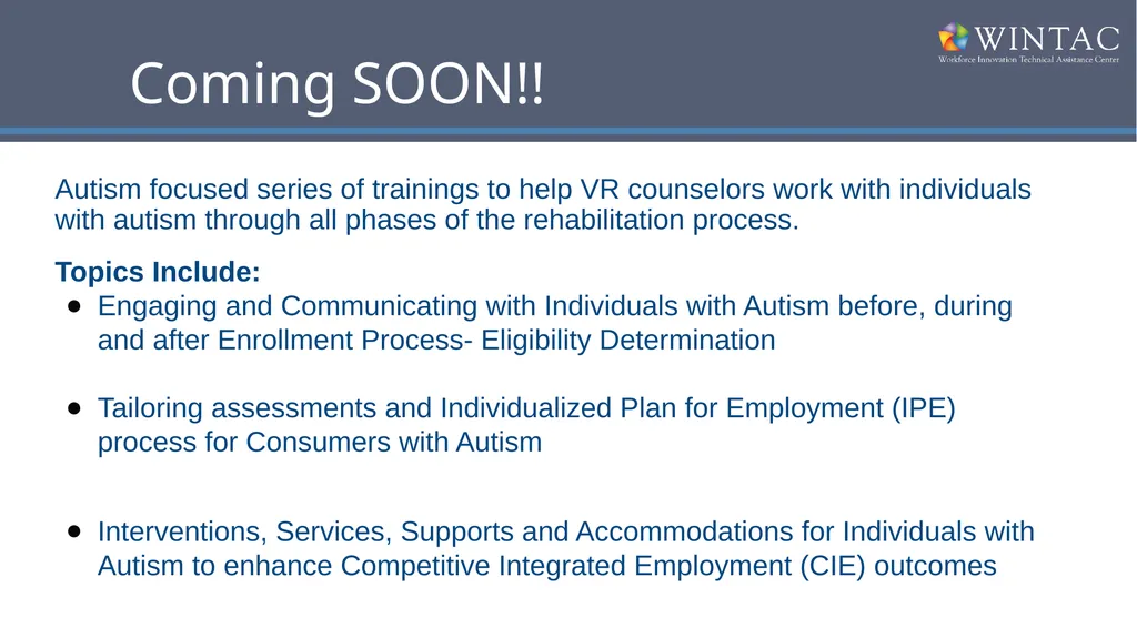 Understanding Individuals with Autism Spectrum - slide 25 of 26
