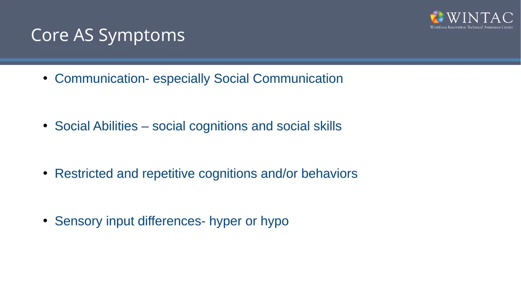 Understanding Individuals with Autism Spectrum - slide 7 of 26