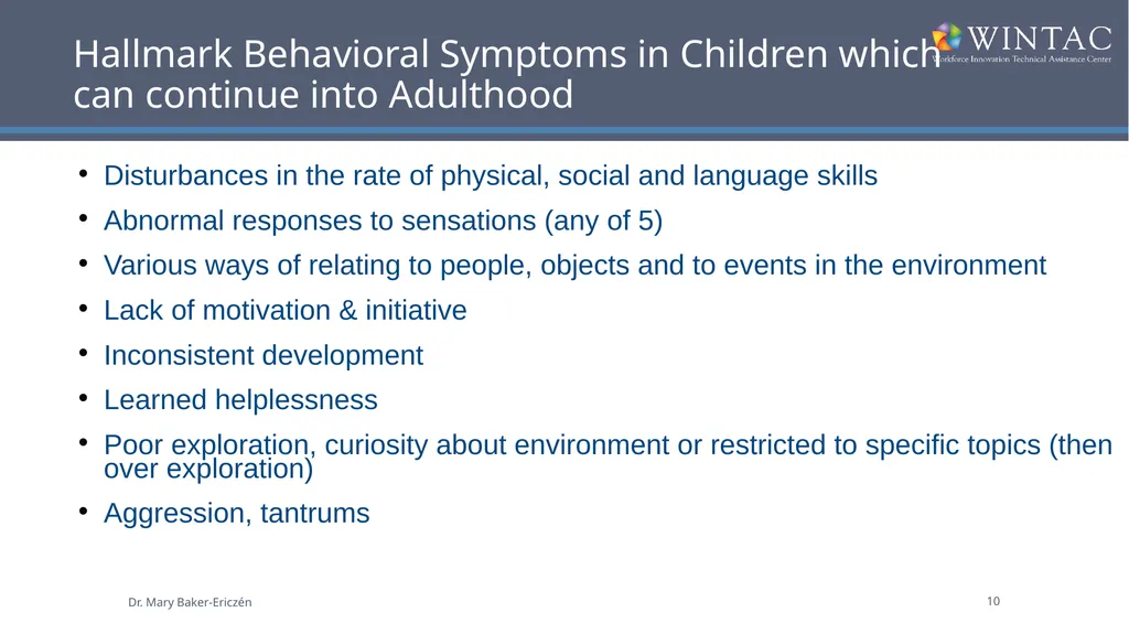 Understanding Individuals with Autism Spectrum - slide 10 of 26