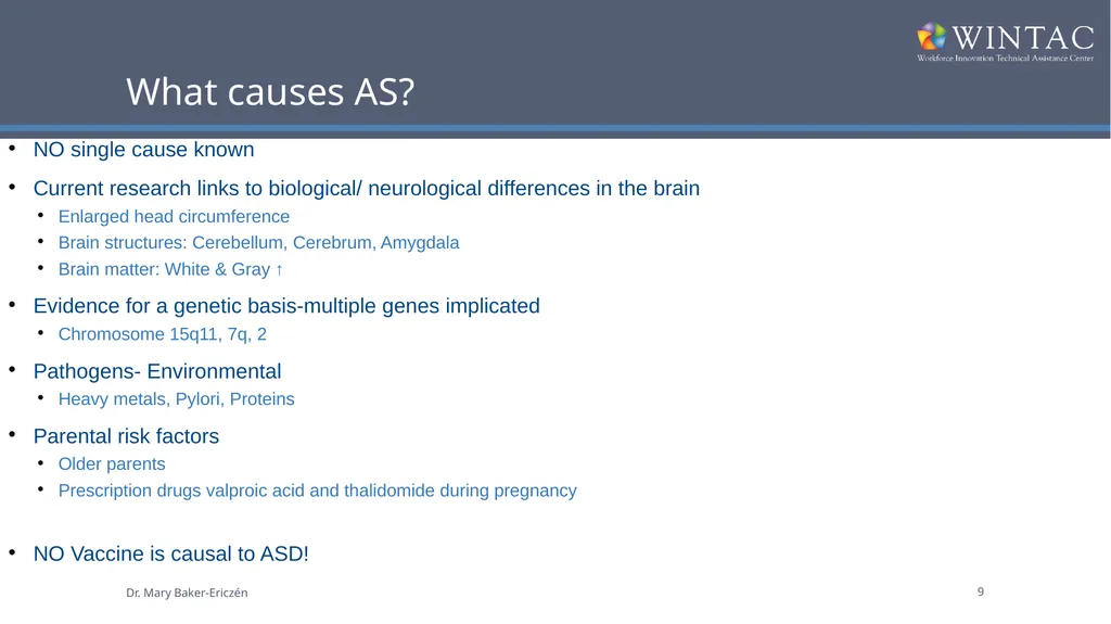 Understanding Individuals with Autism Spectrum - slide 9 of 26