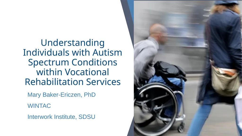 Understanding Individuals with Autism Spectrum - slide 1 of 26
