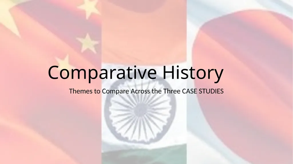 Comparative History Themes to Compare Across the - slide 1 of 14