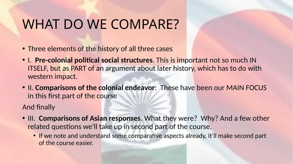 Comparative History Themes to Compare Across the - slide 3 of 14