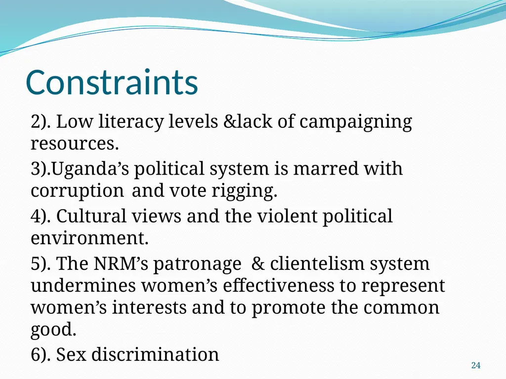 Evelyn Namakula Mayanja Ph.D Adjunct Professor, - slide 24 of 26