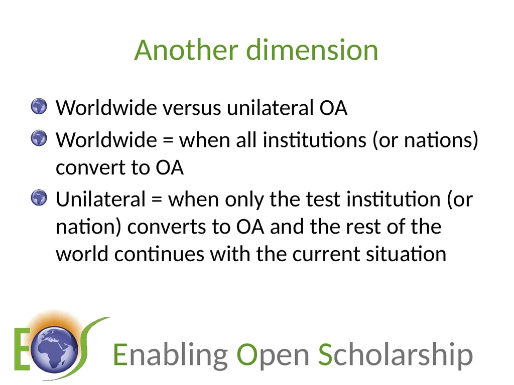 Enjeux de l’Open Access : le green OA, coûts et - slide 4 of 24