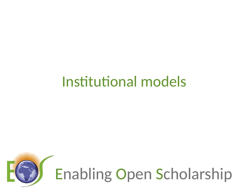 Enjeux de l’Open Access : le green OA, coûts et - slide 8 of 24