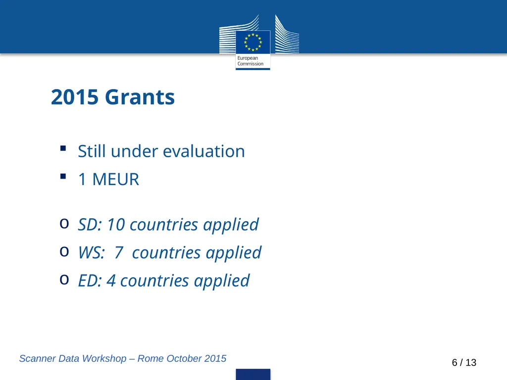 Scanner Data: Main changes and Eurostat's - slide 6 of 12