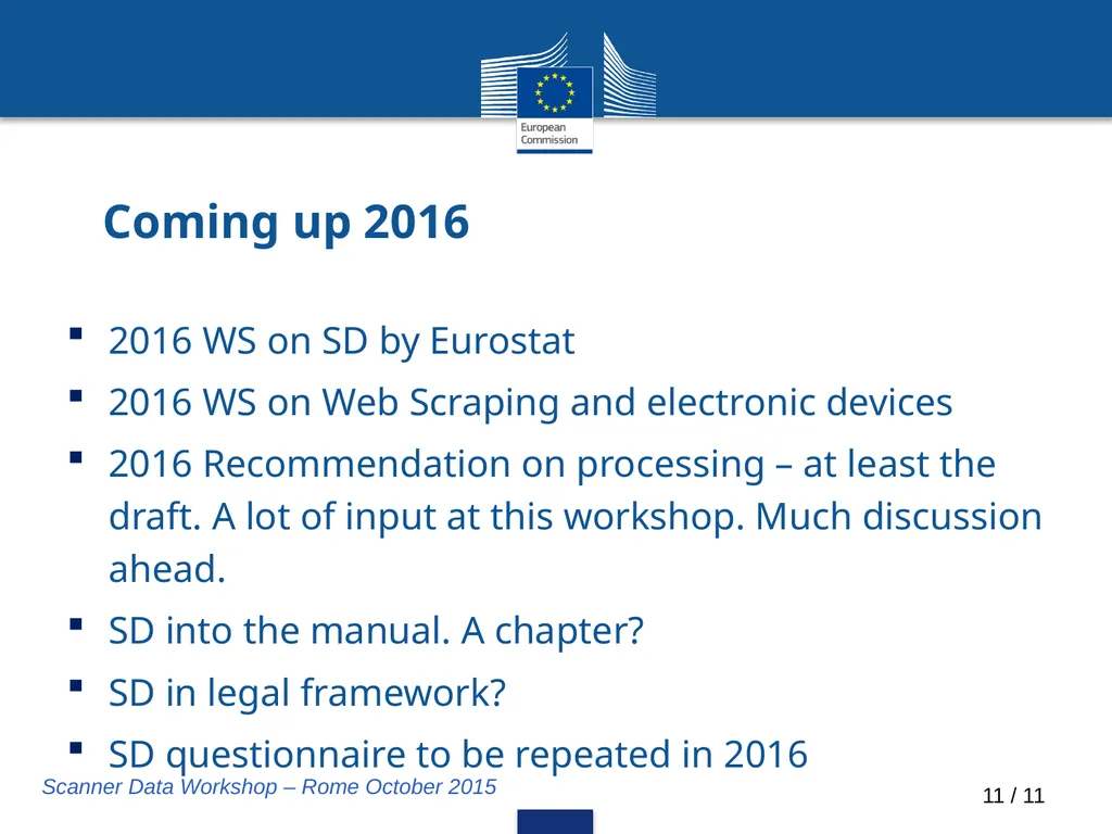 Scanner Data: Main changes and Eurostat's - slide 11 of 12