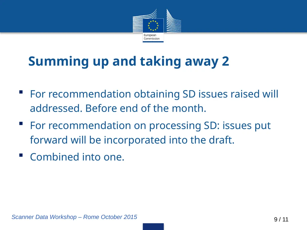 Scanner Data: Main changes and Eurostat's - slide 9 of 12