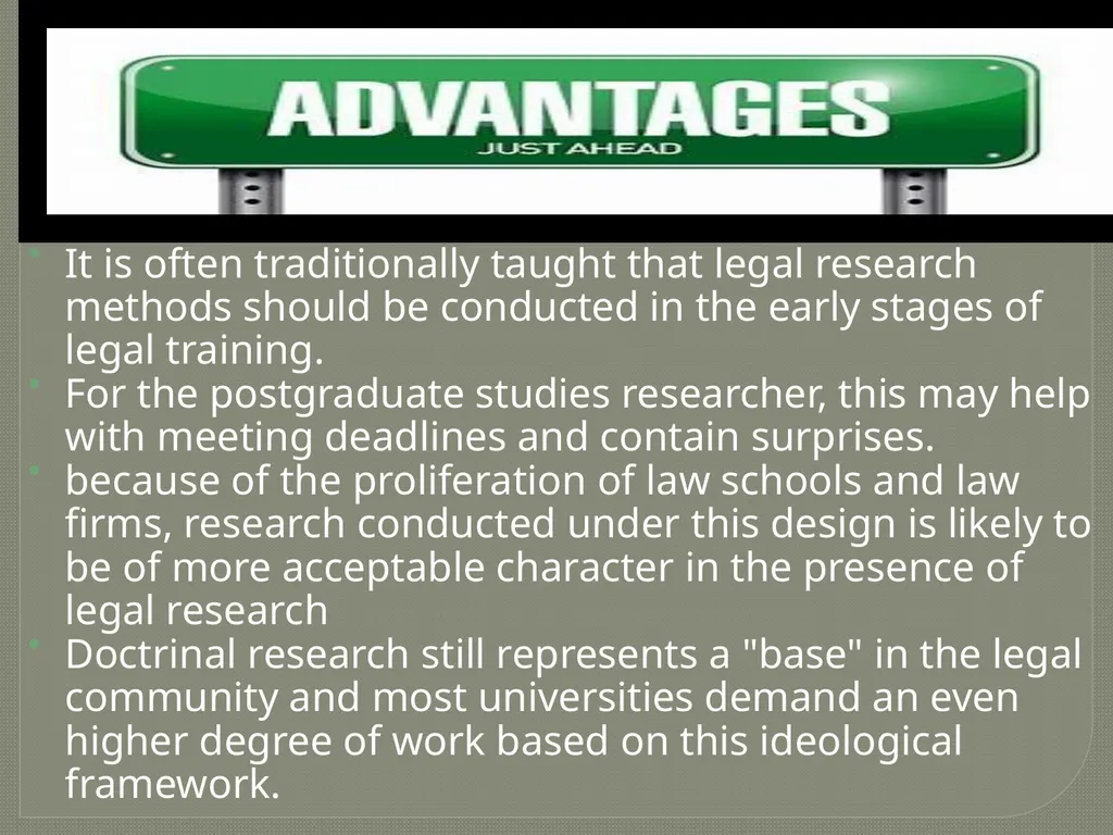 TOPIC: DOCTRINAL RESEARCH AND CRITICAL ANALYSIS - slide 14 of 19