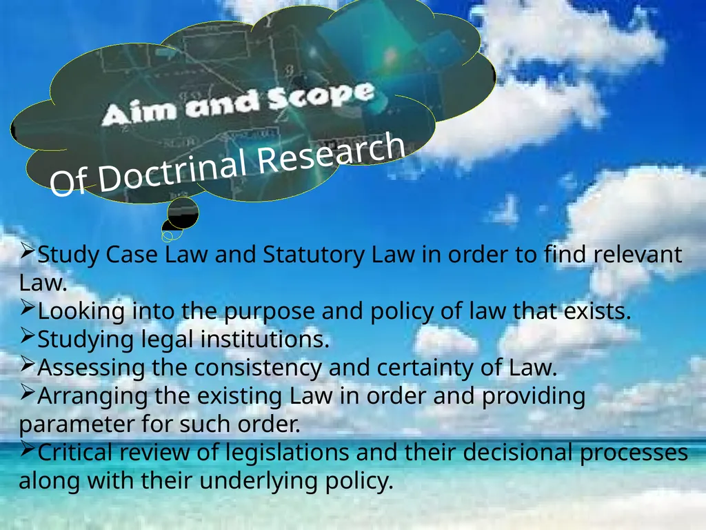 TOPIC: DOCTRINAL RESEARCH AND CRITICAL ANALYSIS - slide 12 of 19