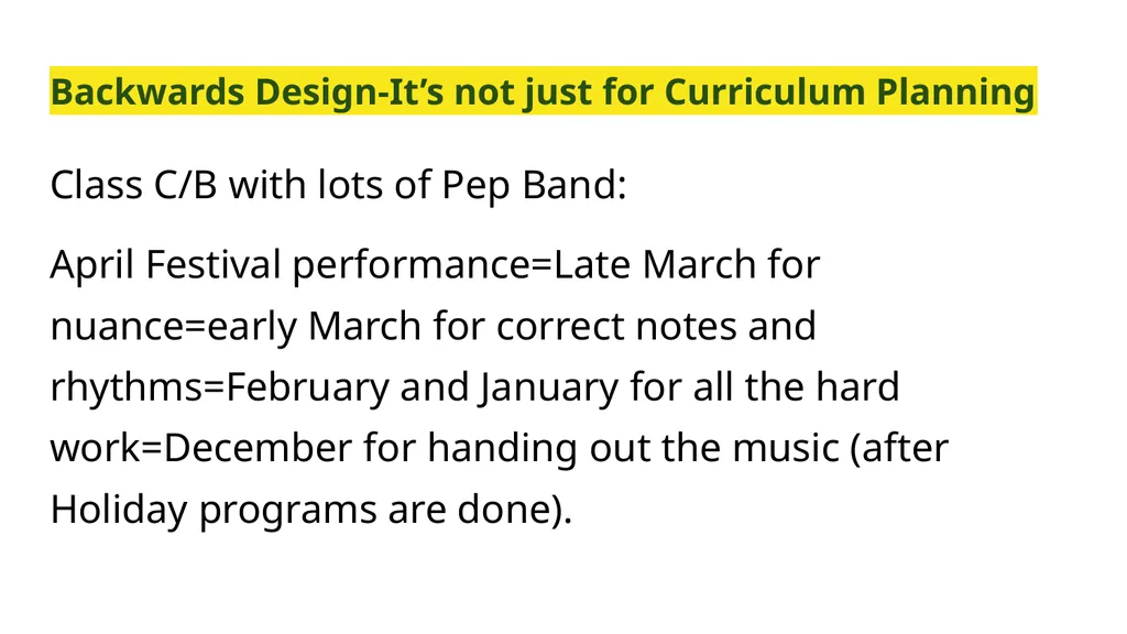 A Session called “Festival Preparation” Because - slide 6 of 32