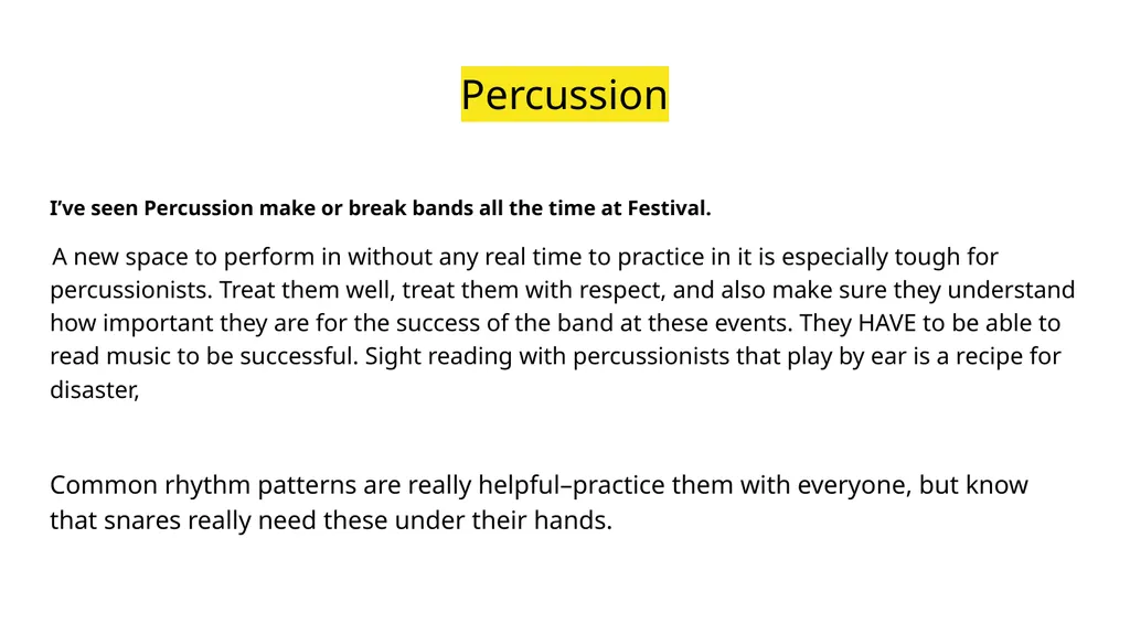 A Session called “Festival Preparation” Because - slide 20 of 32