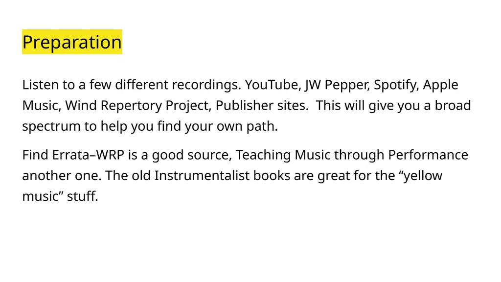 A Session called “Festival Preparation” Because - slide 16 of 32