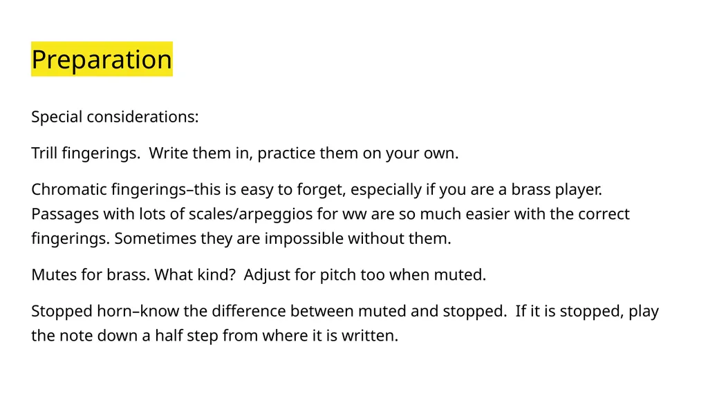 A Session called “Festival Preparation” Because - slide 18 of 32