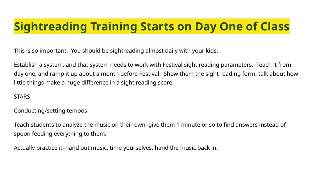 A Session called “Festival Preparation” Because - slide 8 of 32